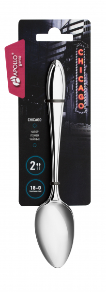 Набор ложек чайных APOLLO genio "Chicago" 2 пр.