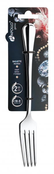 Набор вилок столовых APOLLO genio "Baguette Nouveau" 2 пр.